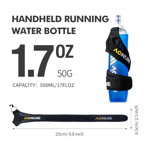 AONIJIE Running Water Bottle 1PC Soft Flask - size: 16.9 Ounces