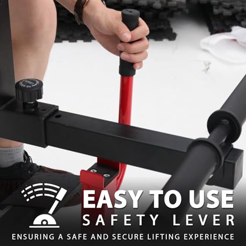 GMWD Adjustable Seated Calf Raise Machine with Band Pegs for Leg Training and Exercise - Home Gym Equipment - color: Red