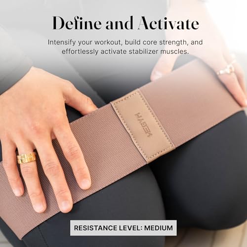 WeGym Resistance Bands, 3-Piece Non-Slip Fabric Set for Glutes and Legs - color: Rose