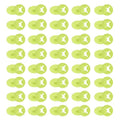 PATIKIL Running Bib Race Clips, 40 Pcs Race Fastener Race Number Buckle Fixing System Marathon Number Buckles Fasteners Holders for Runners Field, Light Green - color: Light Green