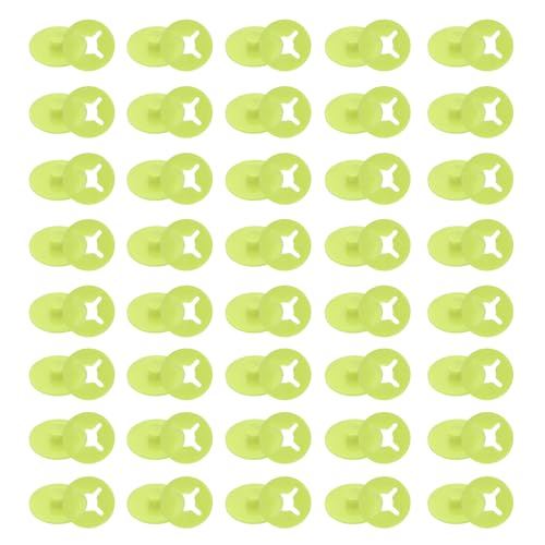 PATIKIL Running Bib Race Clips, 40 Pcs Race Fastener Race Number Buckle Fixing System Marathon Number Buckles Fasteners Holders for Runners Field, Light Green - color: Light Green