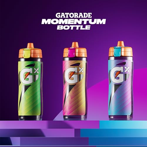 Gatorade Gx Bottle, Momentum Green (Pack of 6) - color: Neon Green, size: 30 Ounces (Pack of 6)