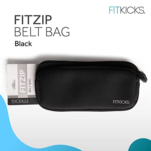 FITKICKS Fitzip Crossbody Fanny Pack, w Adjustable Strap - Black - color: Black