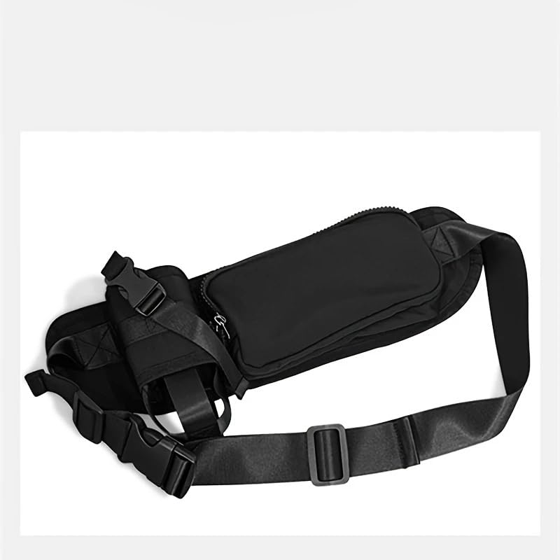 Running Fanny Pack with Water Bottle Holder, Waist Pack Hydration Belt for Men Women, Adjustable Water Resistant Belt Bag for Hiking Walking Travel Dog Walking