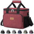 Lifewit Insulated Lunch Box for Men, Lunch Bag Cooler Women, 24-Can 15L - color: Burgundy, size: Large(15L)