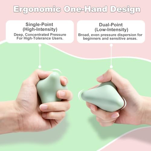 Manual Trigger Point Massager Ball–Deep Tissue Massage Tool - color: Mint Green