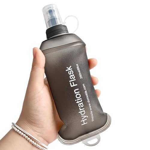 GUYI GYGYL Soft Flask, Collapsible Water Bottle for Sports, 250ml Grey - color: 250ml Grey