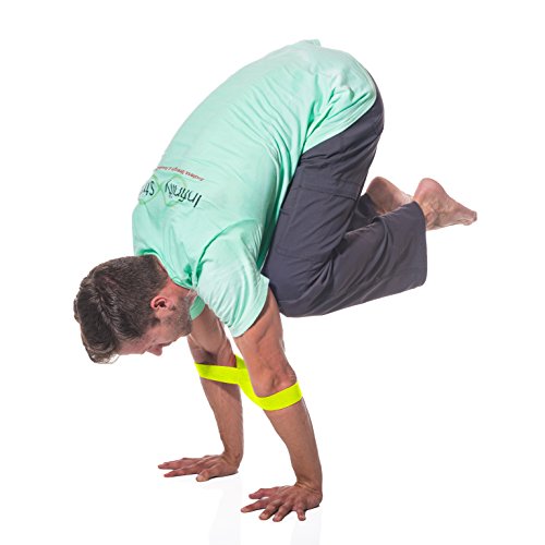 Infinity Yoga Strap for Stretching - Stretch - color: Sunburst, size: Small 13"-16"