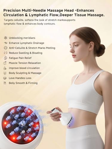 Lymphatic Drainage Massager–Anti-Cellulite,Heat & Microcurrent