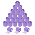 MECCANIXITY 24 Rolls Pre Wrap Athletic Tape 30 Yard x 2.8" Foam Under Wrap Tape Sports Prewrap Headband for Hair Ankles Wrists Hands Knees - color: Purple