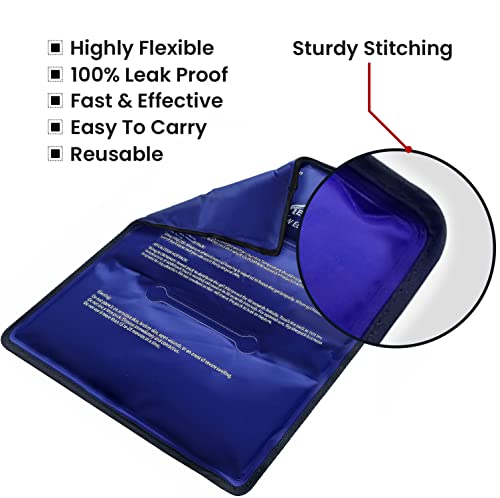 Medvice Reusable Hot and Cold Ice Packs for Injuries - Large (No Straps)