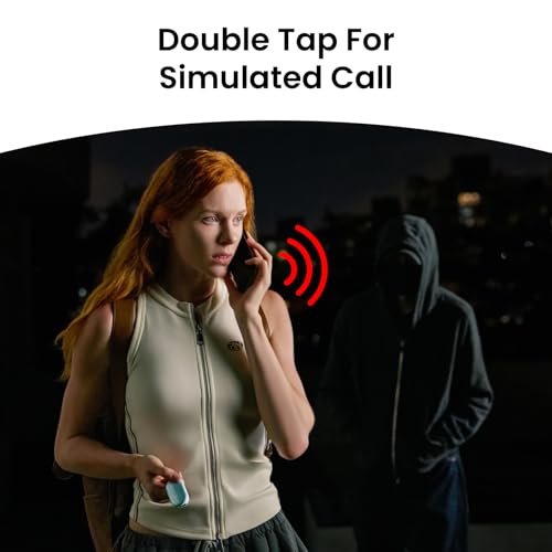 SwitchBot 130 dB Personal Safety Alarm for Women with Apple Find My APP, Extra-Loud Siren & Strobe Light, Waterproof Self Defense Keychain for Women, College Girls and Kids (White) - color: White