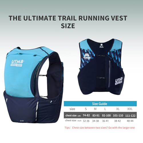 AONIJIE Running Vest Hydration Backpack for Men Women - size: XX-Large