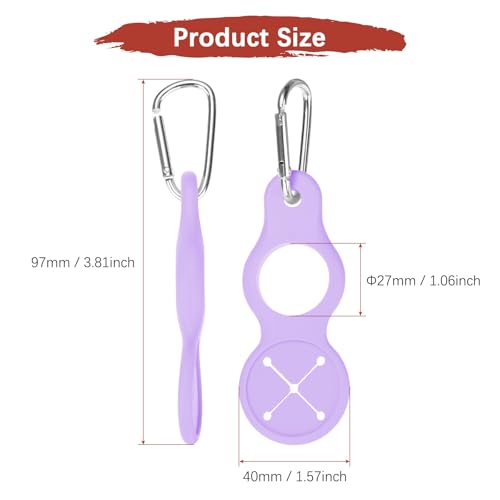 Water Bottle Hanging Buckle Clip [PCS] - Water Cup Holder with Towel Hook for Bike Portable Secure Bottle Holder - color: Purple
