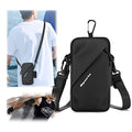 Prime Comfort Phone Holder Arm Band, Small Crossbody Shoulder Holsters Bag with Arm Bands, Fits iPhone and Android, Use for Running, Walking, Hiking & Biking (6.7 Inches, Black) - color: BLACK