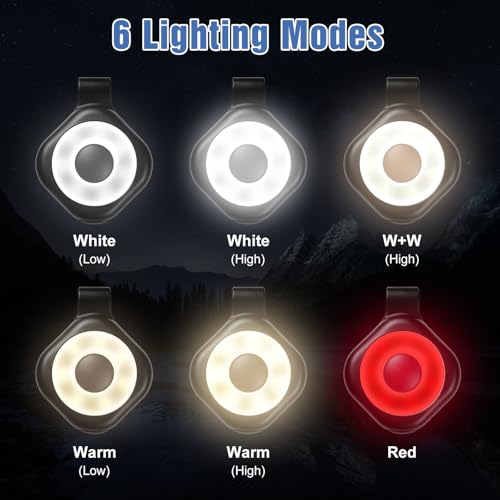 Rechargeable Nurse Lights Clip On for Night Shift, Badge Light - color: F-Black