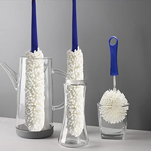 KUWAN Flexible Bottle Cleaning Brush Multi-Function Household Tools Scourer - color: Middle-1pc