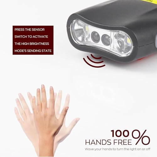2 PC Motion Sensor Clip On Hat Light Rechargeable 90° Adjustable Waterproof