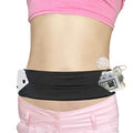 Insulin Pump Belt Adjustable, Diabetic Waist Fanny Pack Lightweight Running Medical Wide Band Holder Accessories for EpiPen T1D Men Women - size: Large (Pack of 1)