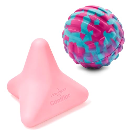 Manual Trigger Point Massager Ball–Deep Tissue Massage Tool - color: Blush Pink