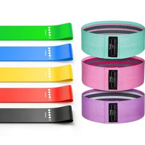 Resistance Bands for Working Out with Workout Bands Guide. 3 Booty Bands for Women Men Fabric Elastic Bands for Exercise Bands Resistance Bands for Legs Bands for Working Out Hip Thigh Glute Bands Set