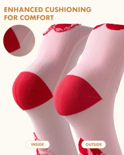 Cute Compression Socks for Women - color: Nursing Design, size: Large-X-Large