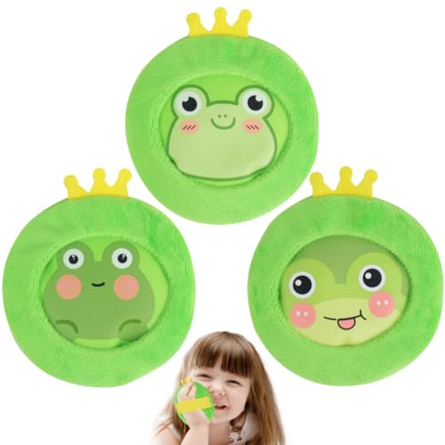 Hilph Kids Ice Packs, 3 Cute Frog Ice Packs with Cover & Handheld Straps - style: D-3 Sleeve Frogs