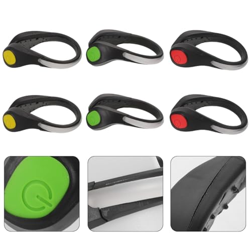 Abaodam Led Shoe Clip Lights 6 Pack Reflective Led Clip Lights for Night Running Shoe Lights for Walking at Night Color Changing Safety Lights for Runners and Bikers
