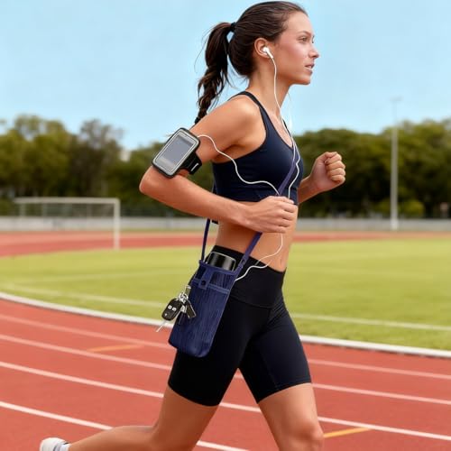 DanziX Water Bottle Holder with Strap Light Water Bottle Carrier Bag,2Blue - color: Blue