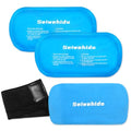 Ice Packs for Injuries Reusable Gel 2 Hot Cold Compress Therapy Pack - color: Blue, size: Large 12 x 6 Inch