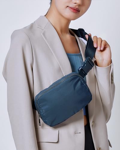 YOSHUYUKI Mini Crossbody Belt Bag - Waterproof Fanny Pack for Women, Fashionable Running Belt Pouch in Navy Blue - color: Navy Blue