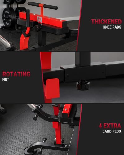 HVO Seated Calf Raise Machine,Dual Resistance System 660LBS - color: Red