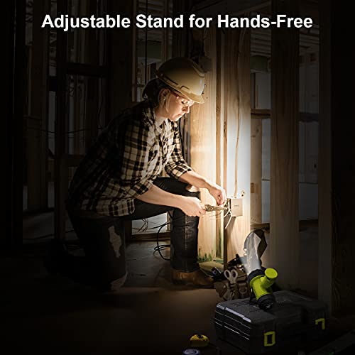 YIERBLUE Rechargeable Spotlight Flashlight with High Lumen LED - color: Fluorescent