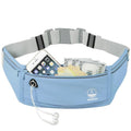 Slim Running Belt Fanny Pack, Phone Holder Waist Pack Money Belt - Blue - color: X Blue