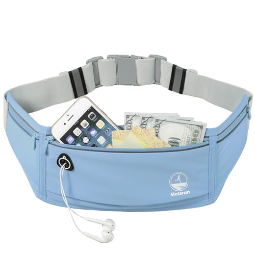 Slim Running Belt Fanny Pack, Phone Holder Waist Pack Money Belt - Blue - color: X Blue