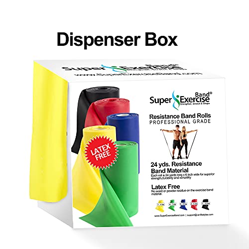Resistance Band Bulk Rolls, 8/16/24 yd x 6 in - size: 24 Yards, style: Beginner Level 1