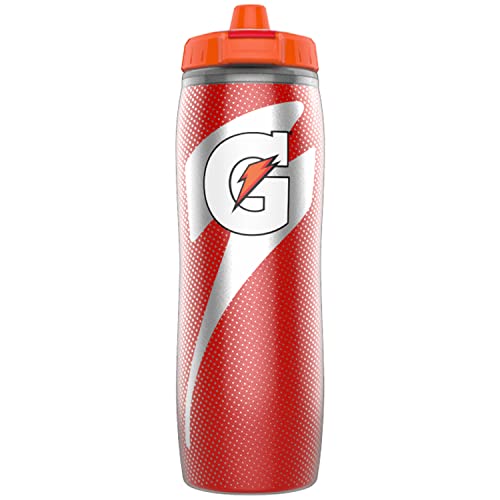 Gatorade Insulated Squeeze Bottle - color: Red, size: 30 Ounces