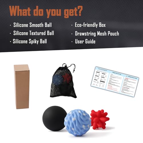 Silicone Massage Lacrosse Balls for Myofascial Release - style: Silicone Full-body Recovery Set