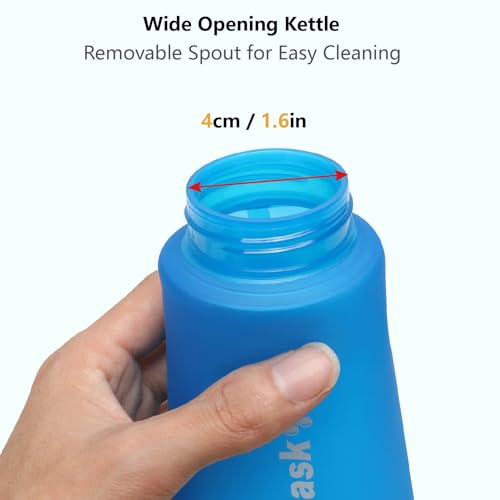 JEELAD Soft Folding Water Bottles, TPU Running Hydration Flask Ideal for Hiking Cycling Climbing