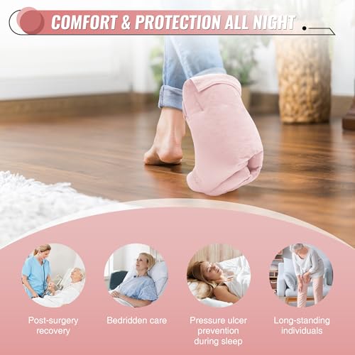 SPRING SEAON Heel Protectors for Pressure Sores with Hot Cold Pack Pocket