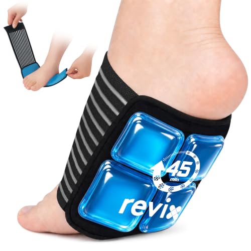 REVIX Foot Ice Pack Wrap, 45 Min Long-Lasting Cold for Plantar Fasciitis - style: 1 Pack