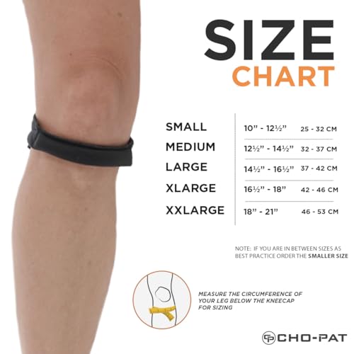 Cho-Pat Original Knee Strap, Patella Support for Runner’s Knee, Medium - size: Medium