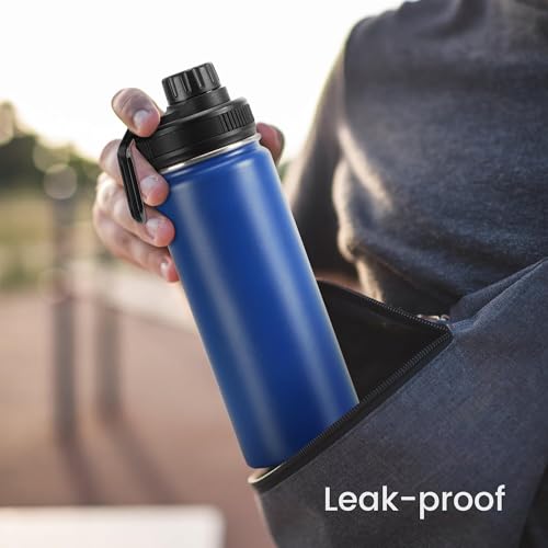 Spout Lid Replacement for Hydro Flask Wide Mouth 12, 16, 18, 32, 40, 64 OZ, Chug Lid for Thermoflask with Handle, Replacement Lid for Wide Mouth Water Bottle 2.28in - color: Black