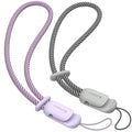 SURPHY 2 Pack Phone Lanyard, Phone Wrist Strap for Case, Camera Wrist Strap - color: Lilac & Gray