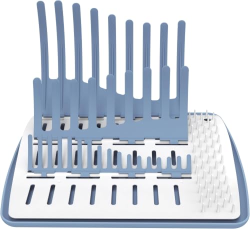 Dr. Brown's Folding Baby Bottle Drying Rack for Easy Storage - Dry Nipples,Pacifiers and Other Baby Essentials,BPA Free,(Pack of 6) - color: Folding Drying Rack (Pack of 6)