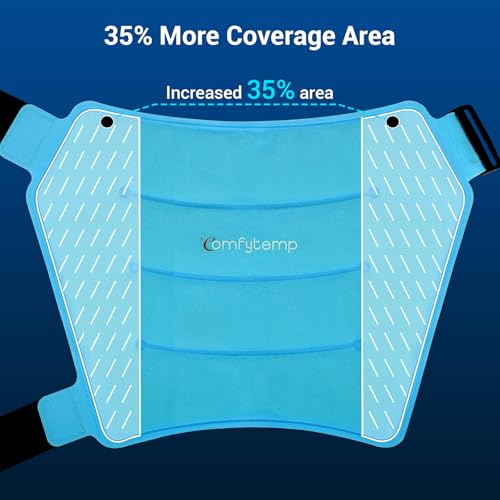 Comfytemp Hip Ice Pack Wrap for Hip Pain Relief, Sciatica, Blue (S/M) - color: Blue, size: Small/Medium