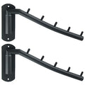 Alise Swing Clothes Hanger Rack,Black Garment Racks Wall Mounted(2P) - color: Black, size: 1005 (2 Pack)