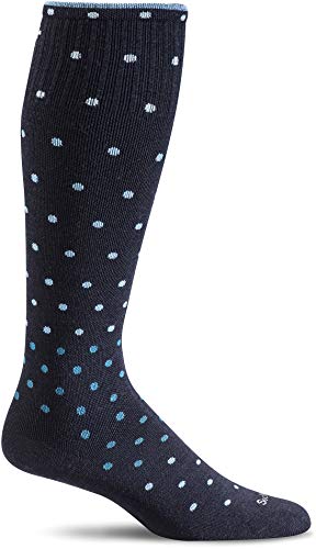 Sockwell Women's On the Spot Moderate Graduated Compression Sock - color: Navy, size: Medium-Large
