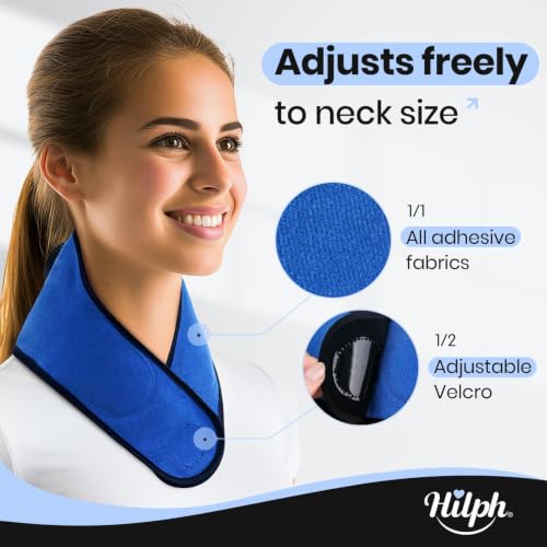 Hilph Refillable Neck Ice Pack, Wearable Neck Ice Bag, 2 Hours Long Lasting Medium