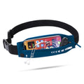 USHAKE Slim Running Belt Women Men, Bounce Free Fanny Pack Phone Holder - color: Navy Blue